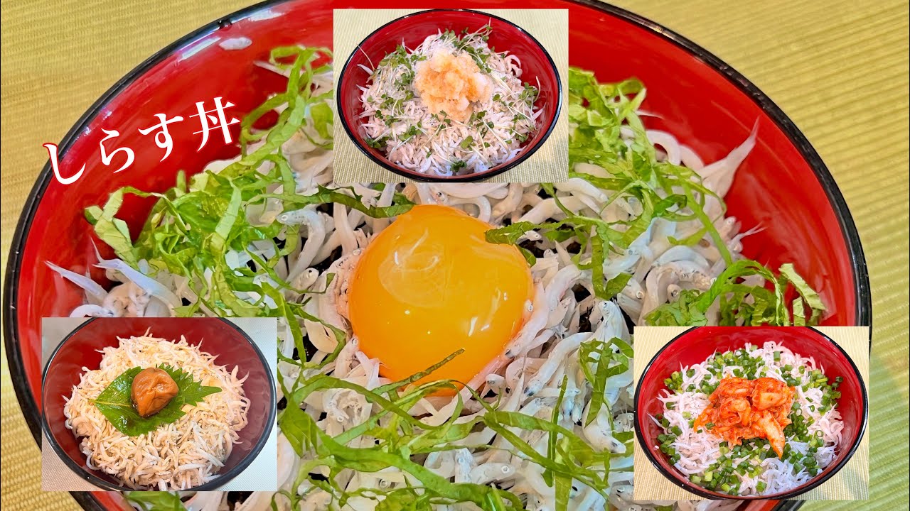 4 WAYS to ENJOY SHIRASU RICE BOWL 🇯🇵| SHIRASU DON