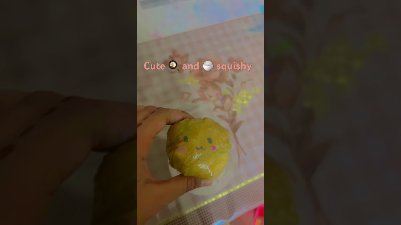 Cute paper squishy 🍳 egg and rice 🍚 craft