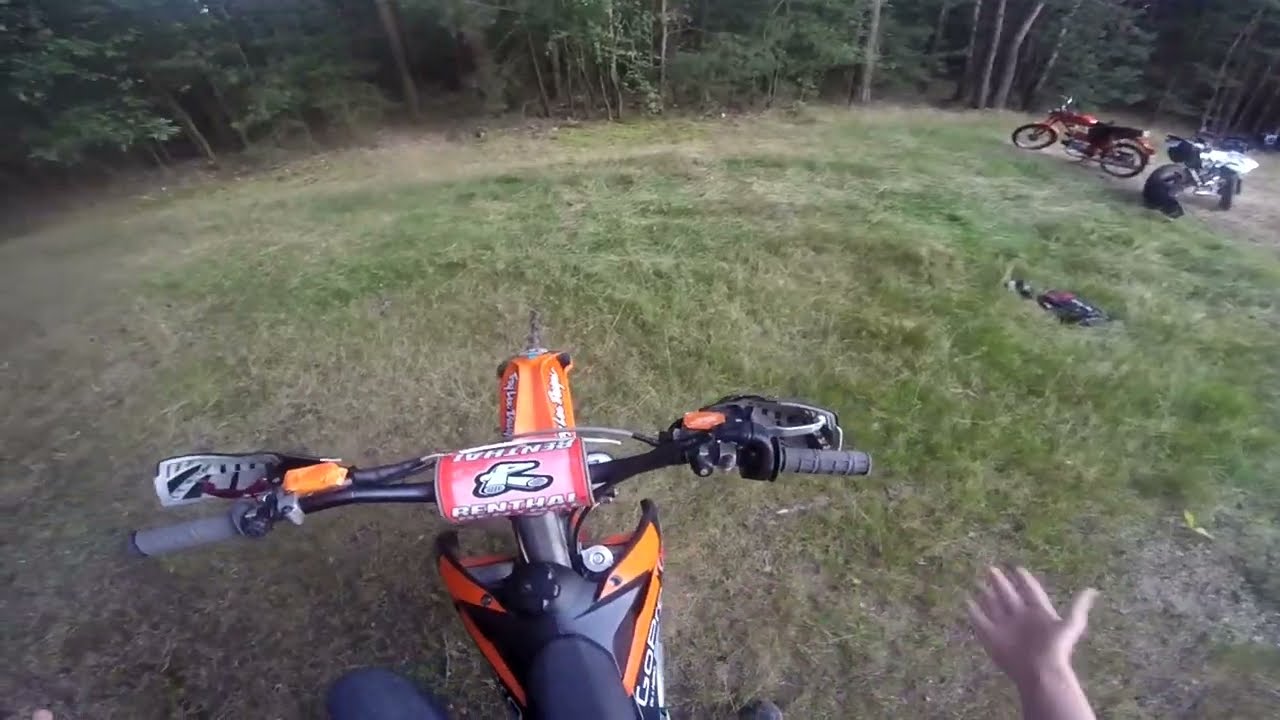 TESTY KTM SXF 350 (wheelie YAMAHA 50)