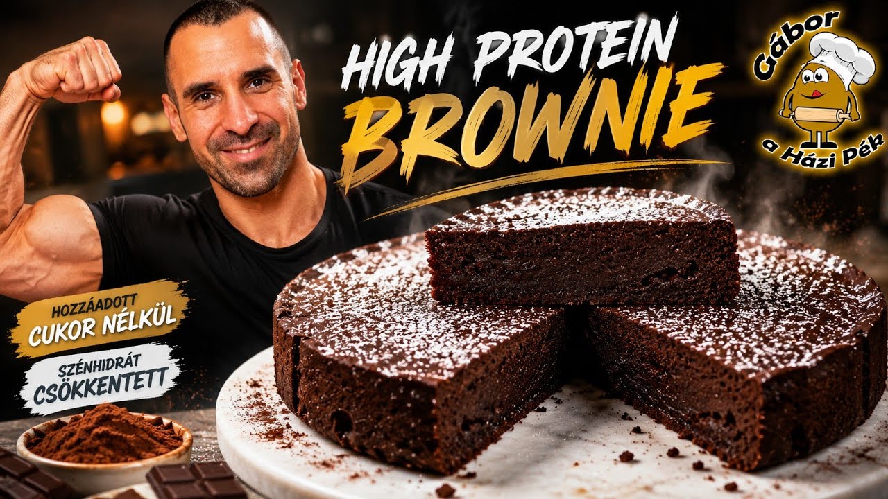 🍫 High Protein Brownie Airfryerben – Cukormentes, tudatos recept