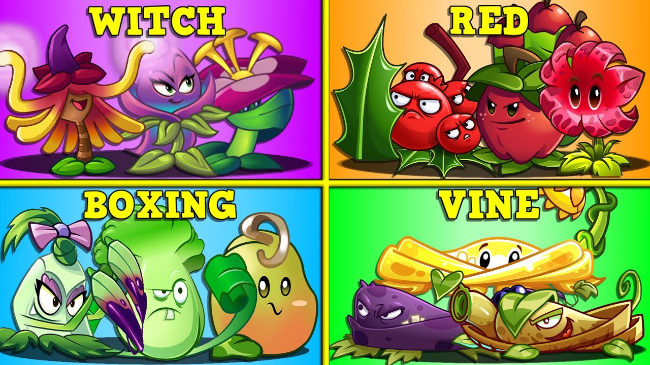 Random 4 Team Plants Battlez - Who Will Win? - PvZ 2 Teams Plant vs Team Plants