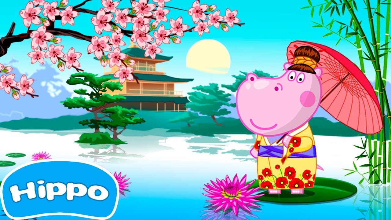 Гиппо 🌼 Японская вечеринка🌼 Готовим суши 🌼 Мультик игра для детей (Hippo)