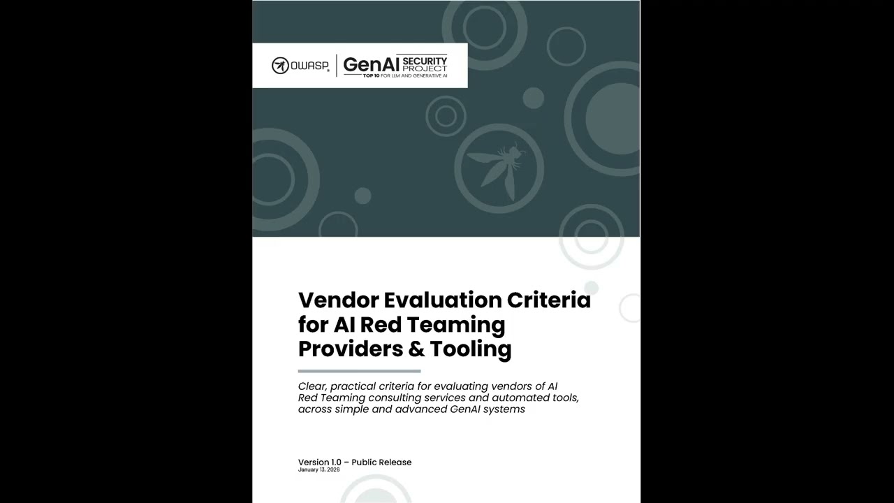 Vendor Evaluation Criteria for AI Red Teaming Providers and Tooling