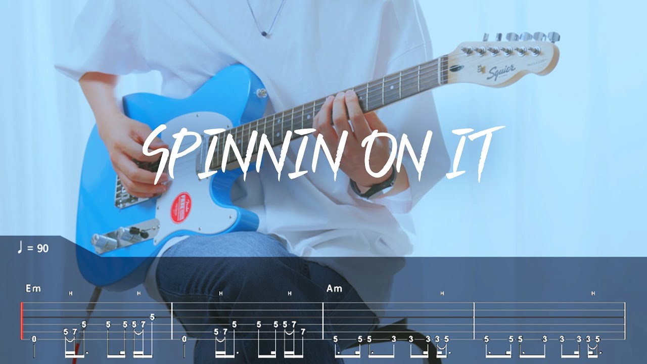 [TAB] NMIXX - SPINNIN ON IT 기타커버【●●◐○○】