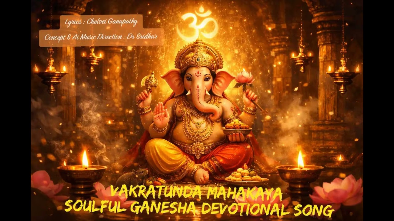 Vakratunda Mahakaya | Soulful Ganesha Devotional Song | Tamil–Sanskrit Bhakti