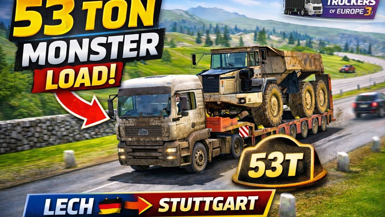 Can I Deliver 53T Safely? Articulated Truck | Lech–Stuttgart | TOE3