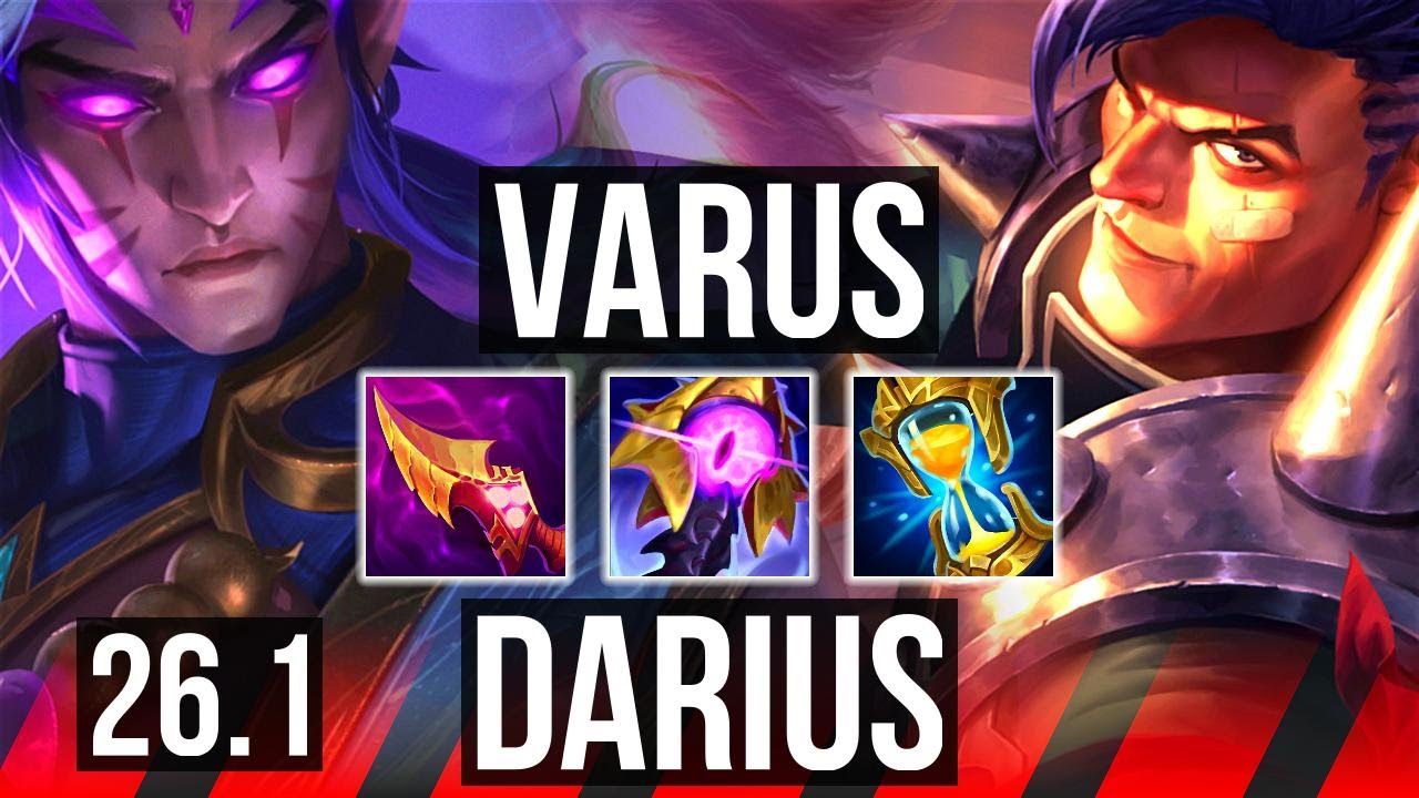 VARUS vs DARIUS (TOP) | KR Challenger | 26.1