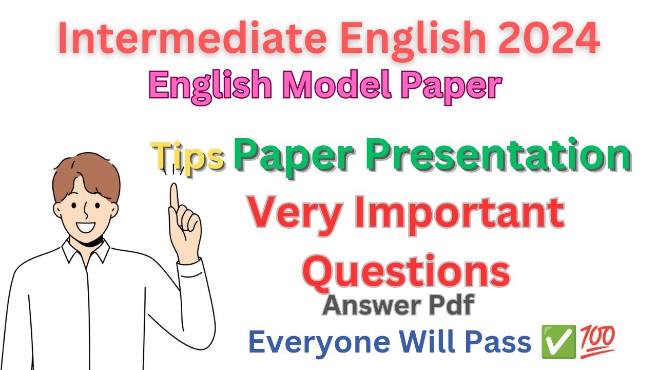 TS Inter 1St Year English Model Paper 2024 | TS Inter English Model Paper