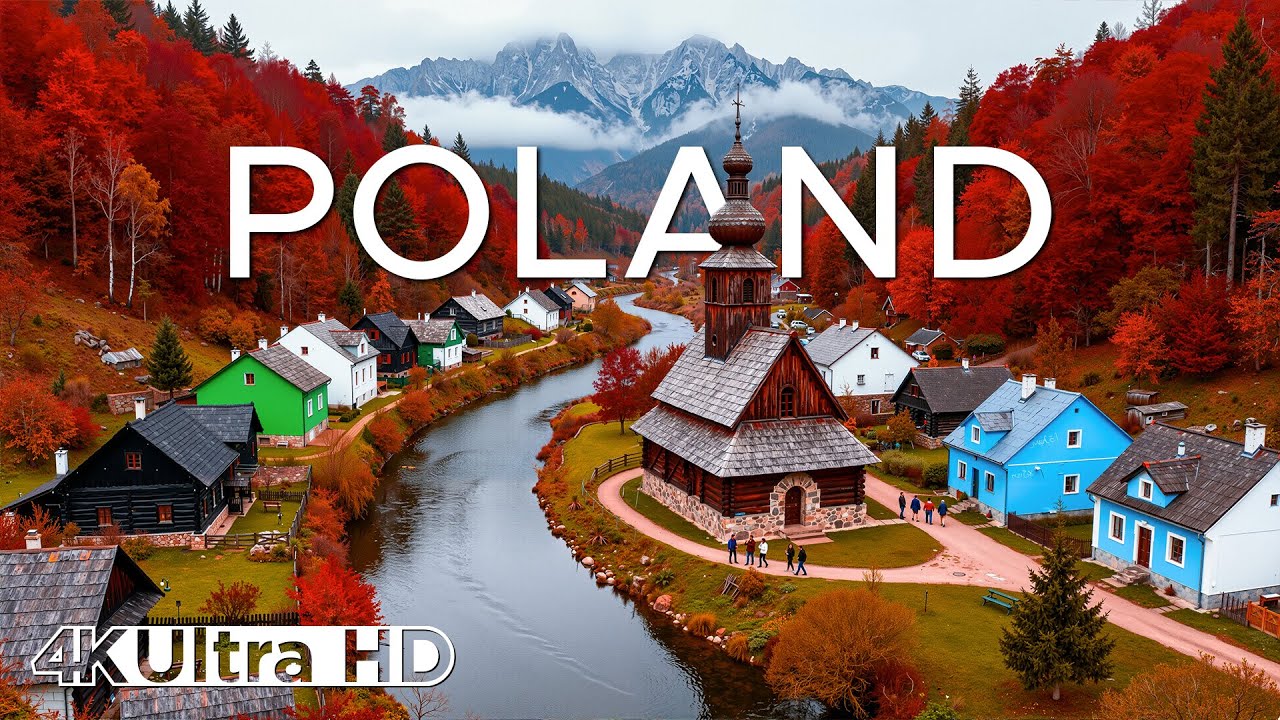 Autumn in Poland 4K 🍁 | Golden Forests, Quiet Lakes & Peaceful Fall Ambience