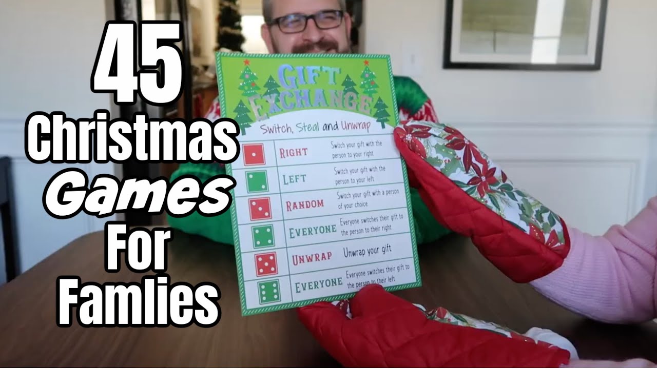 45 Christmas Games For Families | Christmas Party Games EVERYONE WILL PLAY