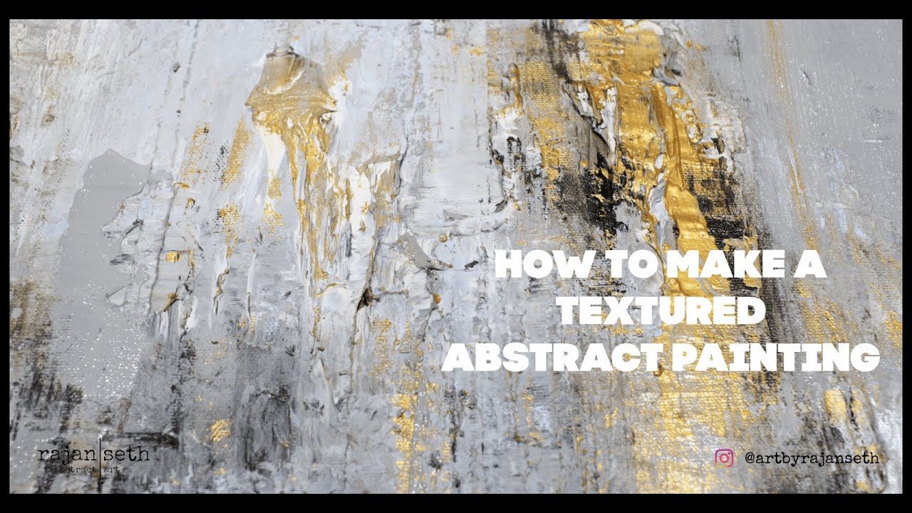 EASY & SIMPLE TEXTURED ABSTRACT PAINTING DEMONSTRATION | ACRLYIC PAINTING | Art By Rajan Seth |