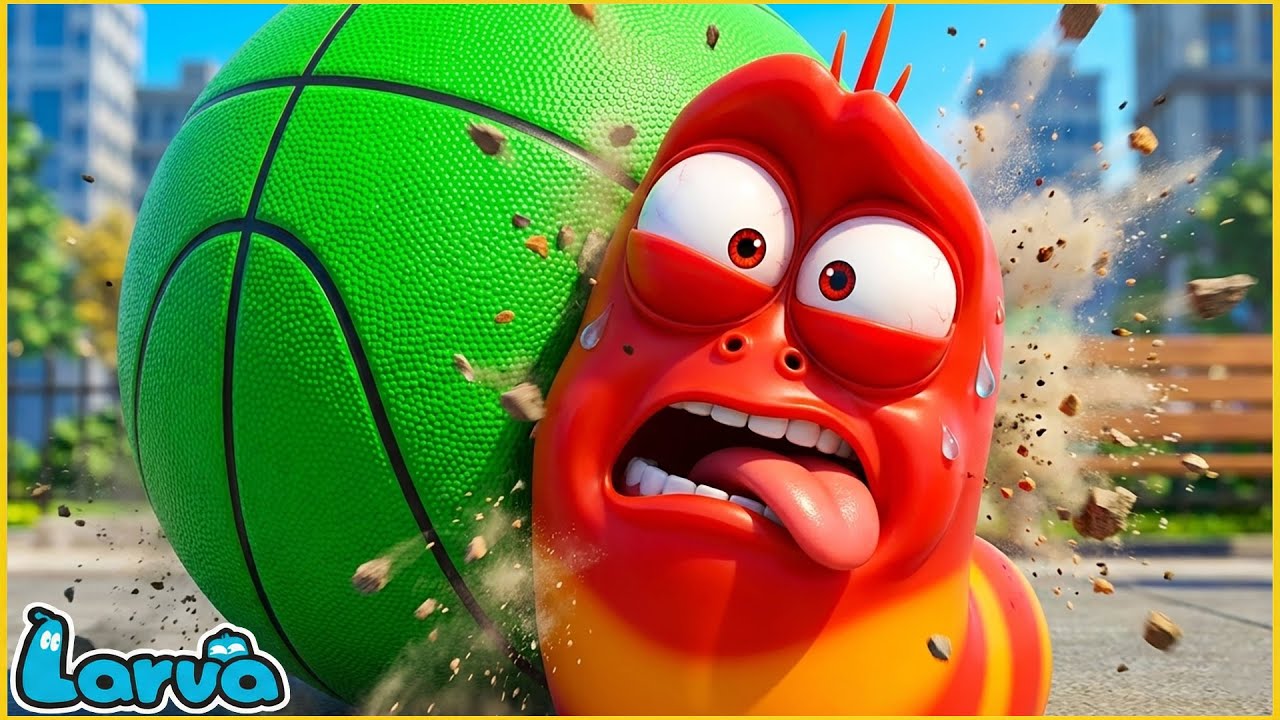 Slam Dunk Fail?! 🏀 Larva Basketball - Funny Larva Cartoon Animation