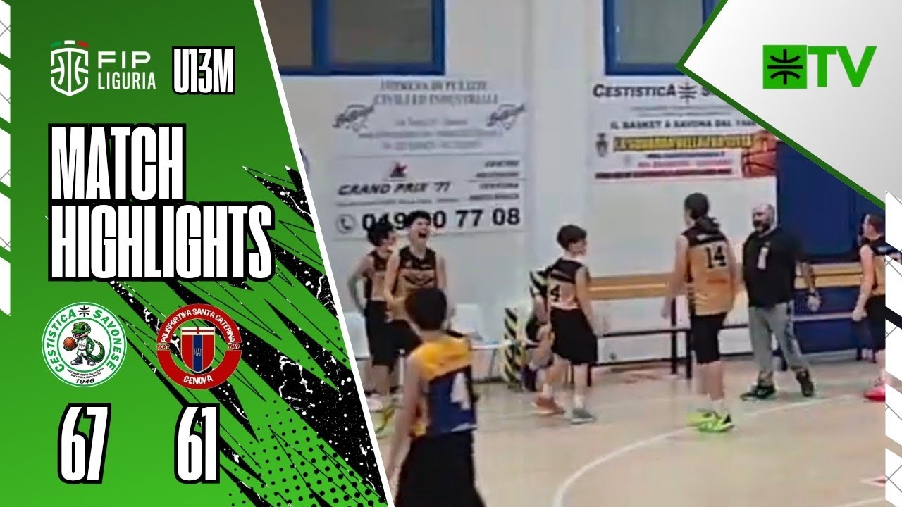 CESTISTICA SV - SCAT GENOVA U13 MASCHILE | MATCH HIGHLIGHTS 🤍💚