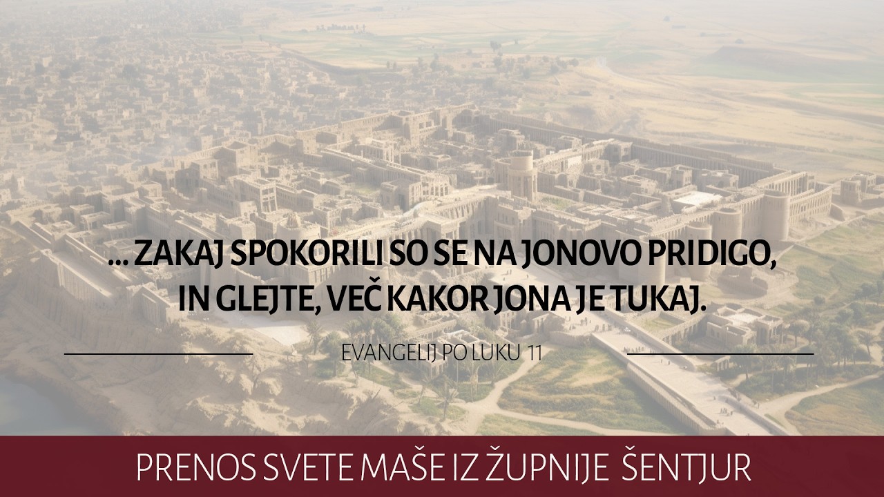 SREDA, 25. februar (Prenos svete maše iz župnije Šentjur)