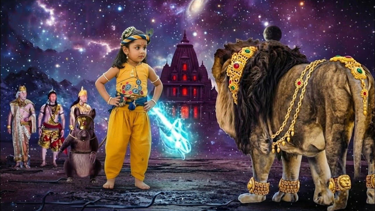 शेर के सामने बाल कृष्ण ने किया चमत्कार | यशोमती मईया के नंदलाला | Shree Krishan Leela 