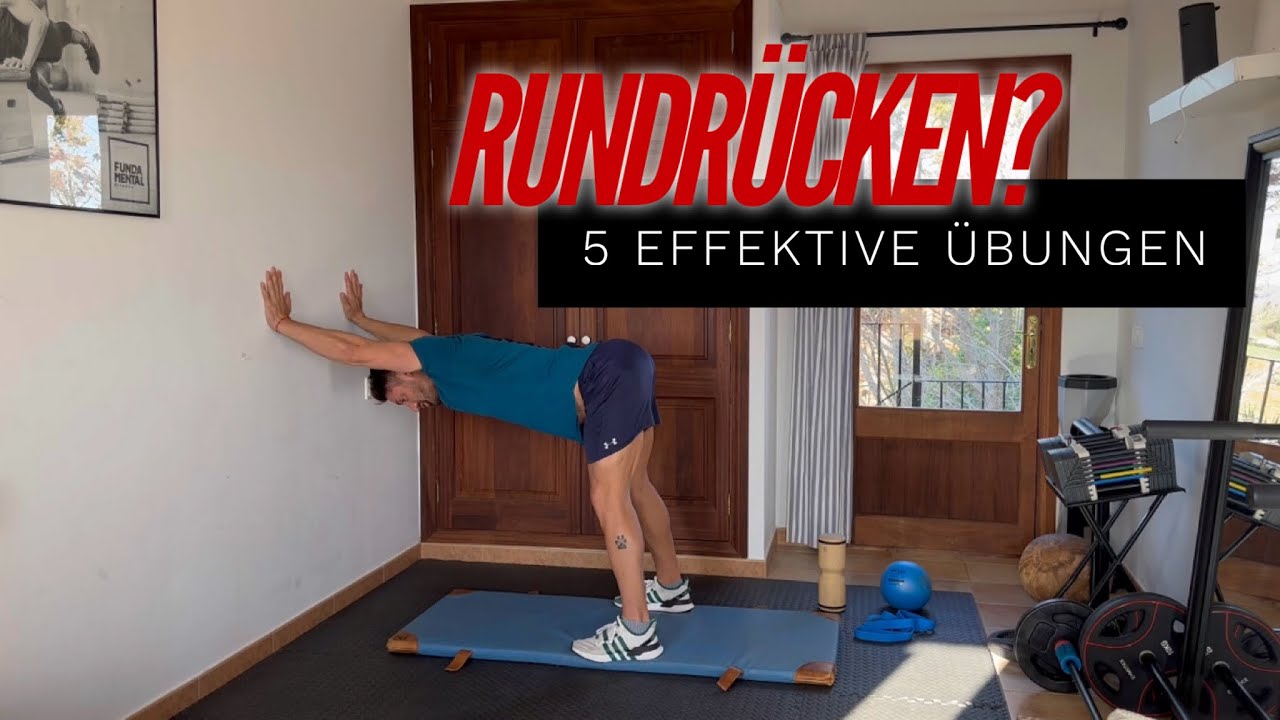 RUNDRÜCKEN // Was tun?/ 5 effektive Übungen bei Rückenschmerzen // FIT mit ARNE