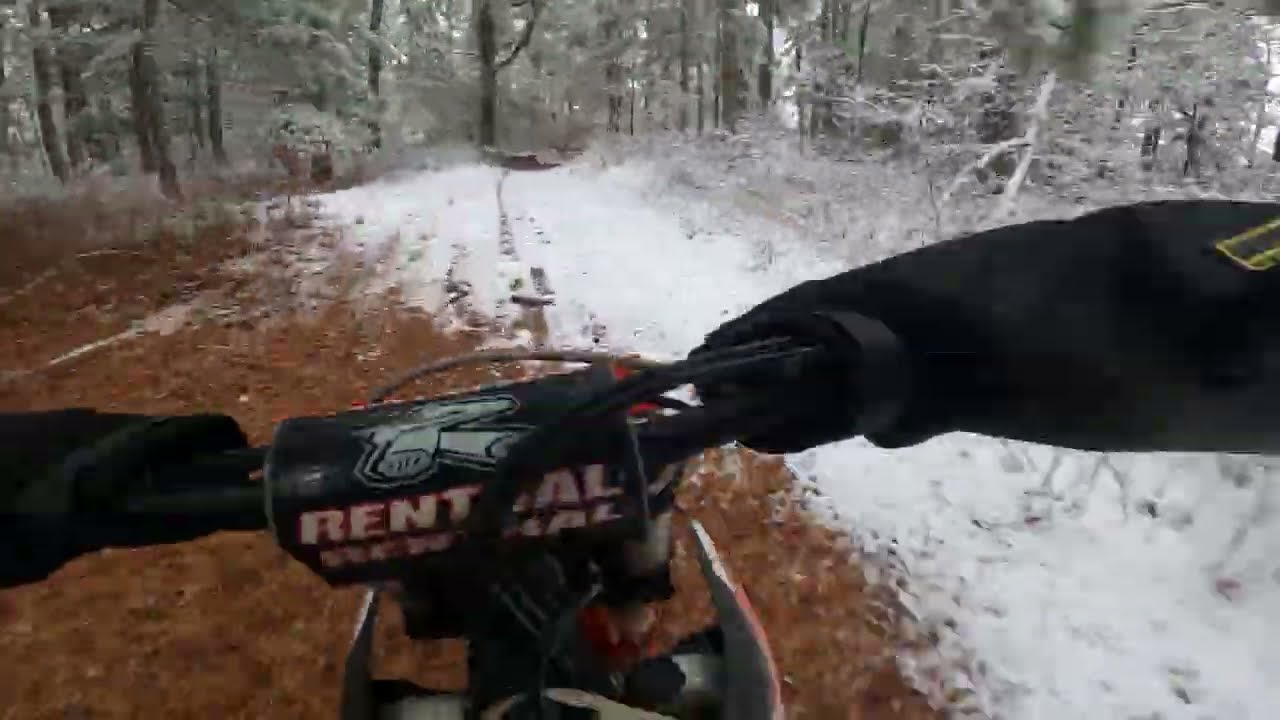 2023 KTM 250 XCF | Snow Trail Ride 2025 Part 1