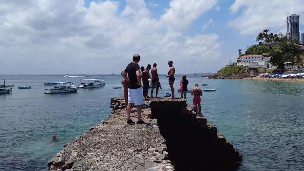 CAMINHADA NO PORTO DA BARRA - SALVADOR BAHIA 🇧🇷 #salvadorbahia #walking(06 Outubro,2023) [4K]