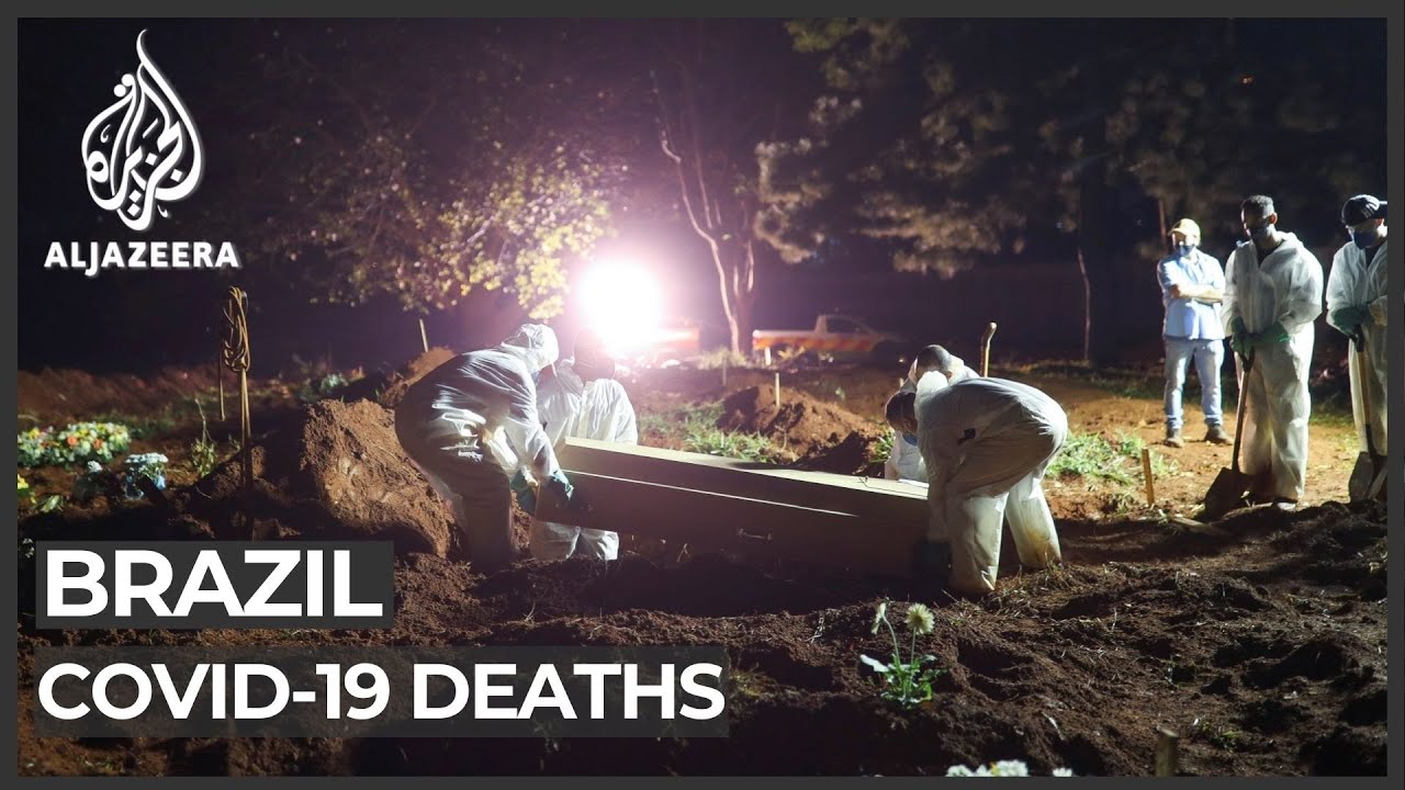 Night burials in Brazil as COVID deaths at record high