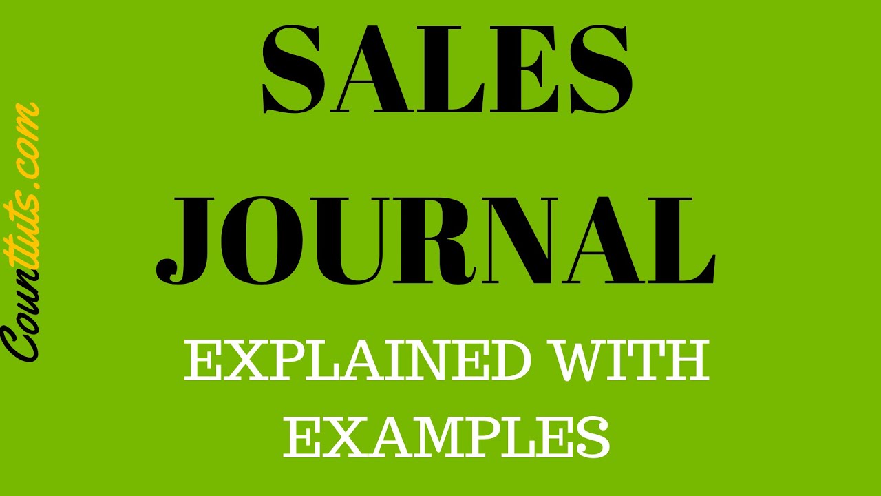 Sales Journal | Explained with Examples