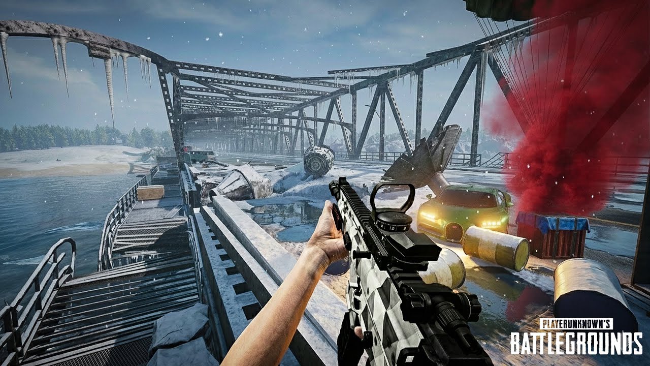 *New* PUBG PC 🔴 Subzero Erangel | Broken Bridge Battles | Update 39.1 | Winter Gameplay