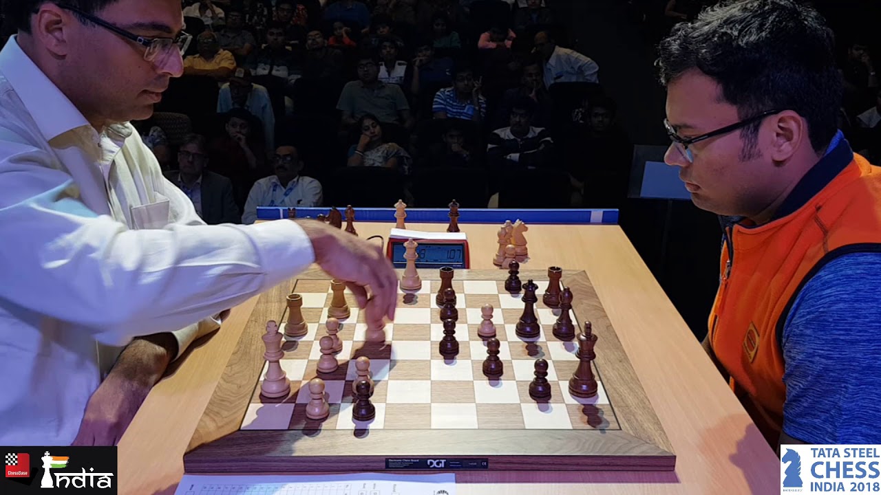 Vishy Anand vs Surya Ganguly | Tata Steel Chess India 2018 Blitz