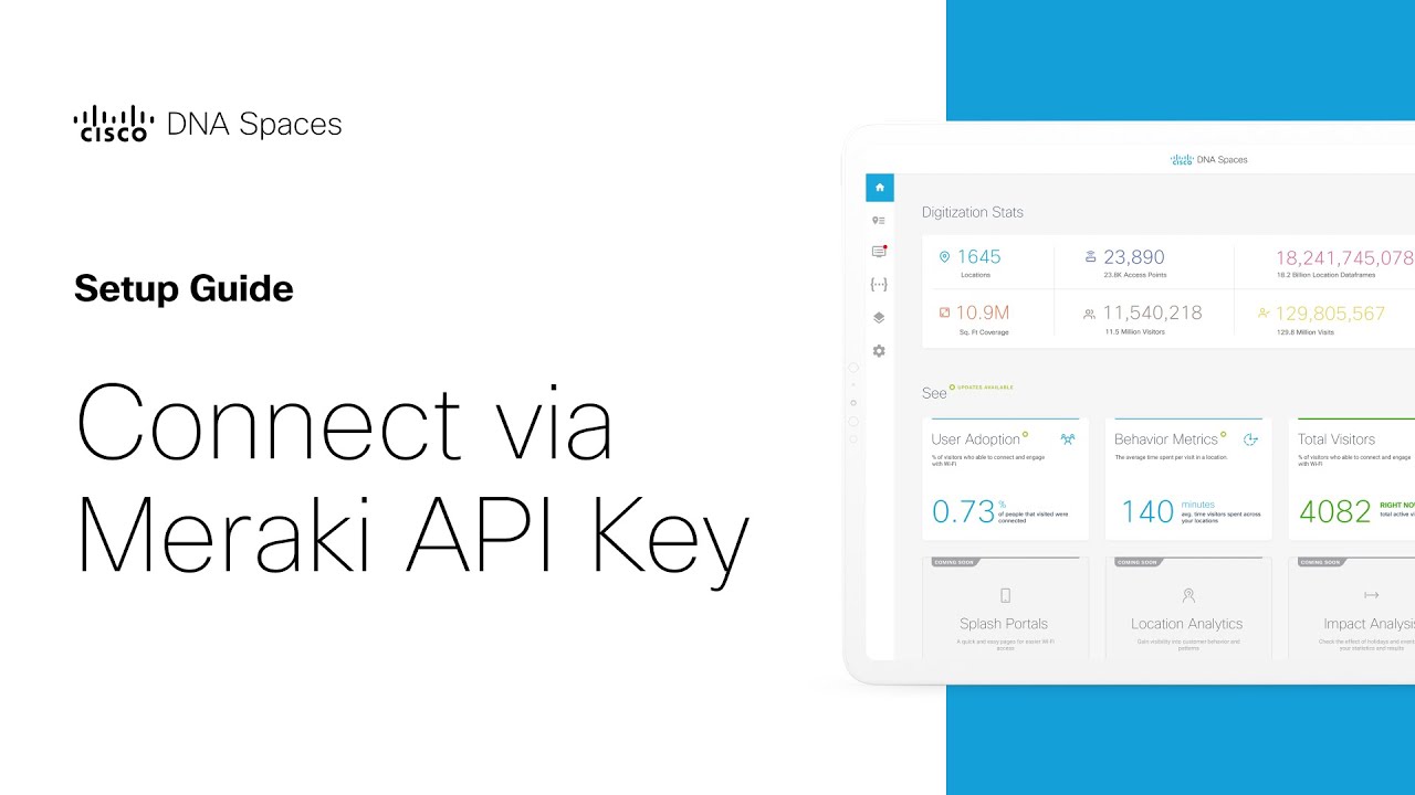 Cisco DNA Spaces Setup Guide - Connect via Meraki API Key
