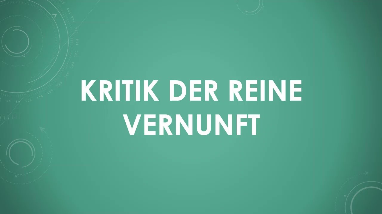 Kritik der reine Vernunft