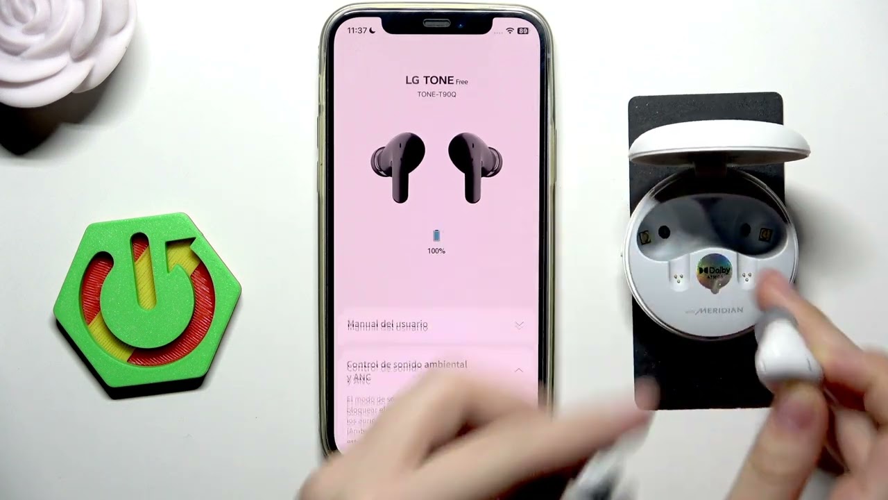 LG TONE Free DT90Q – Cómo activar o desactivar la cancelación de ruido