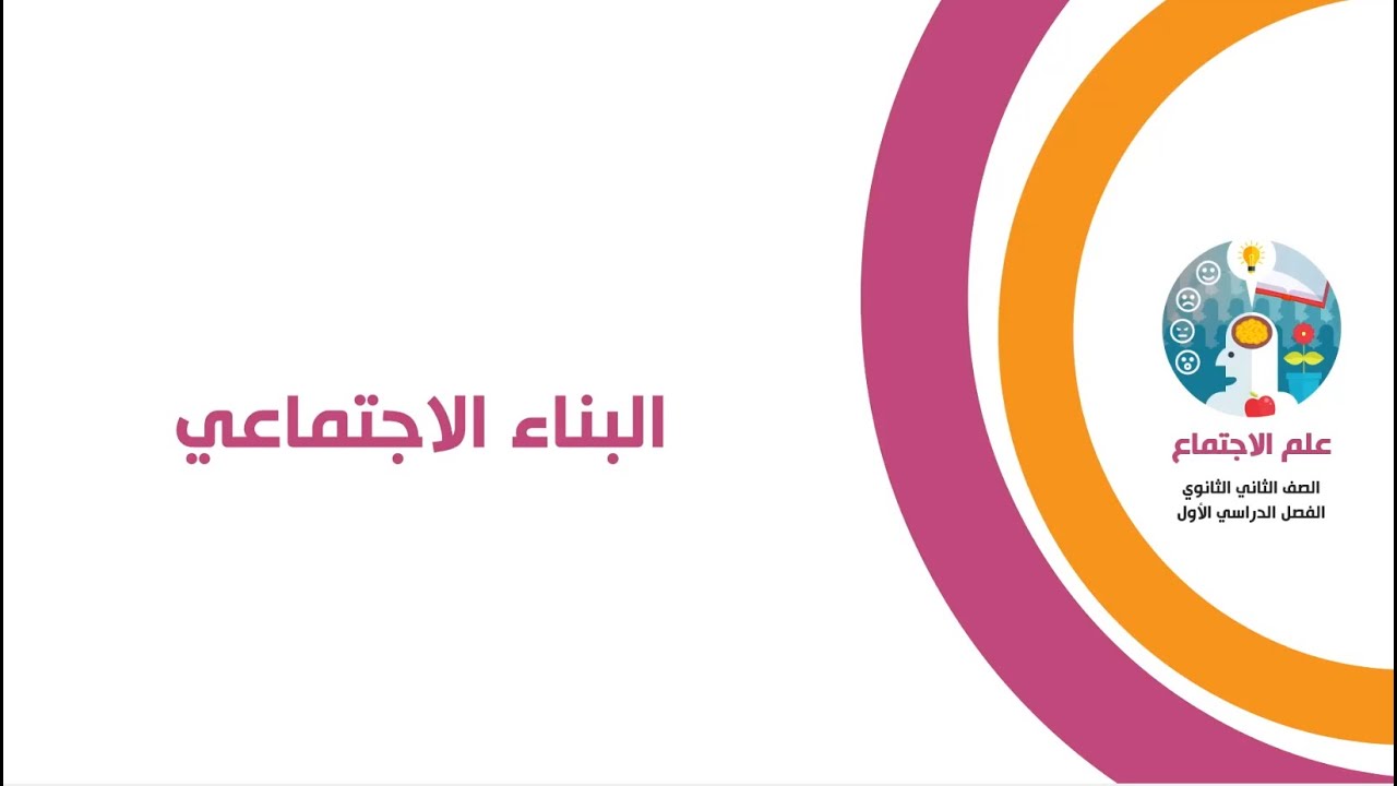 علم نفس الصف الثاني الثانوي  - البناء الاجتماعي