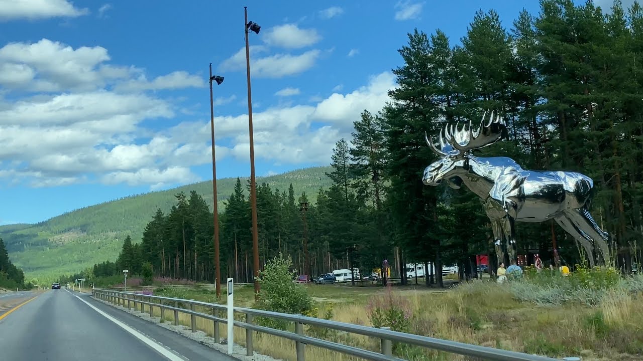 Oslo - Trondheim. Biltur fra Stai til Alvdal. SCENIC DRIVE in Norway.