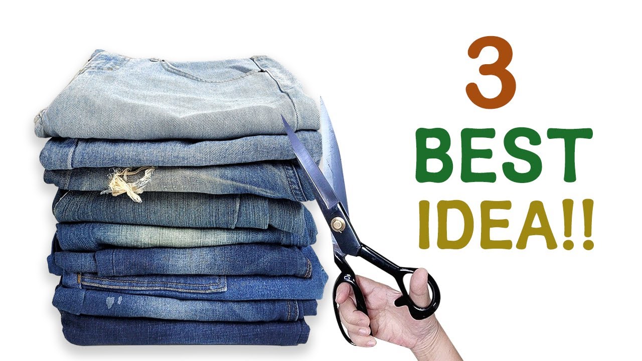 DIY Jeans Upcycling/안입는 청바지의 놀라운 변신 3가지!!/Amazing transformation of jeans you don't wear!!/청바지 리폼