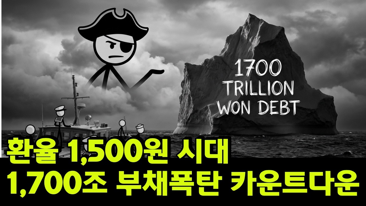 1700조 공공부채 폭탄에 원화 추락, 금값 4900달러 예고