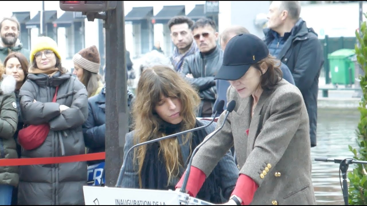 Inauguration de la passerelle Jane Birkin devant les 41-43 quai de Valmy Paris 10 (13 décembre 2025)