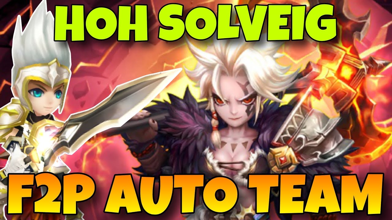 F2P AUTO HOH B10 SOLVEIG / FIRE MERCENARY QUEEN - SUMMONERS WAR