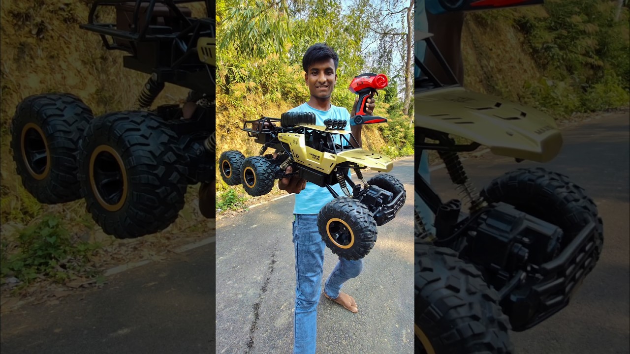 Remote Rc Big Rock Crawler 6X4 Alloy Material Power Full Moster Unboxing