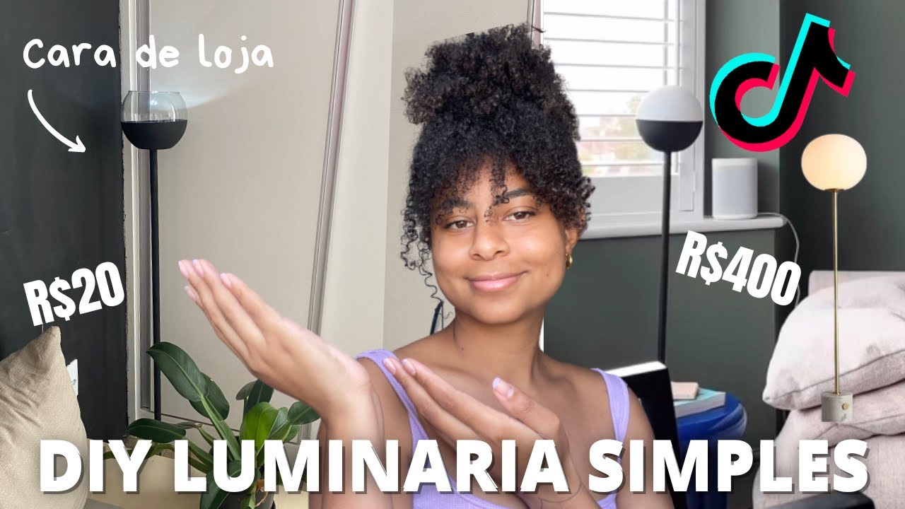 INCRÍVEL - Como fazer luminária de piso MODERNA fácil GASTANDO POUCO