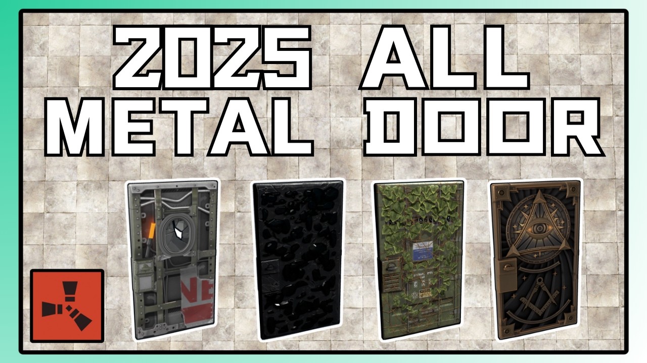 Rust — Все скины Sheet Metal Door, выпущенные в 2025 году