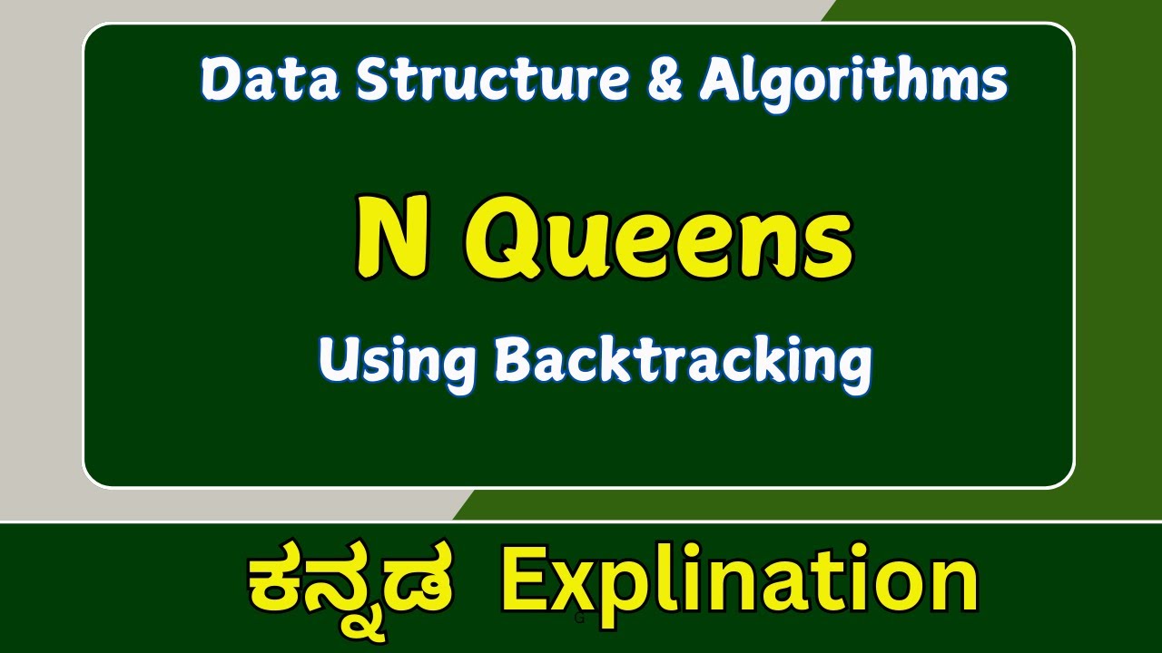 n- Queens Problem  | ಕನ್ನಡ   |data structures
