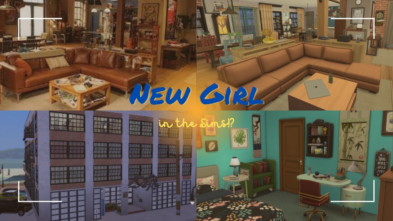 I built the New Girl loft in the Sims 4