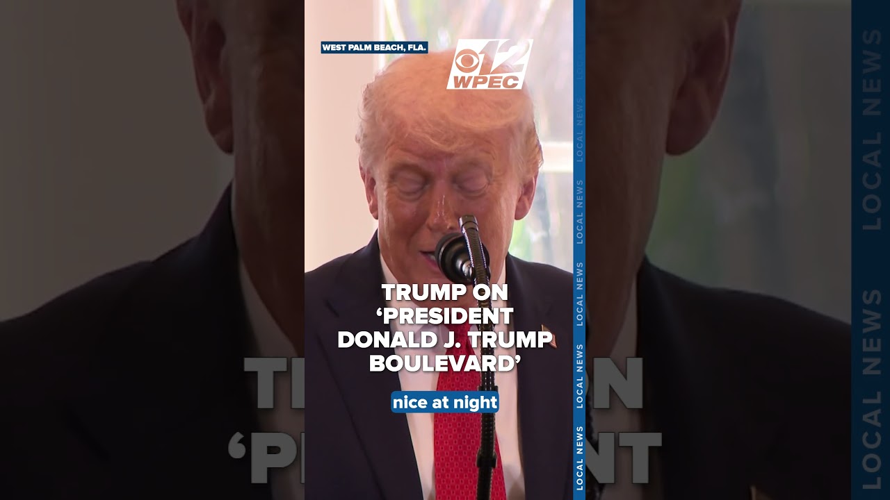 Trump: Renaming road to Mar-a-Lago 'Pres. Donald J. Trump Blvd.' an 'amazing gesture'