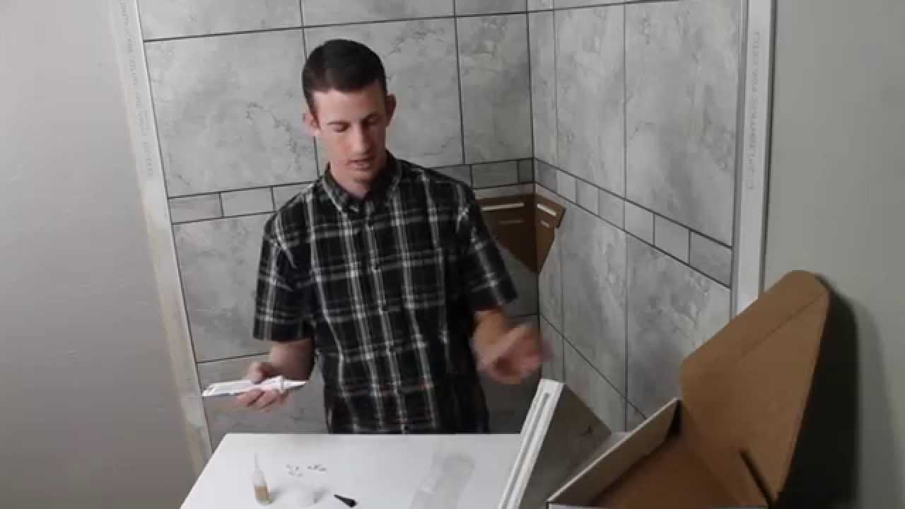 RetroShelf - Tile Shower Shelf Install Video - Incredibly Simple! Incredibly Strong!