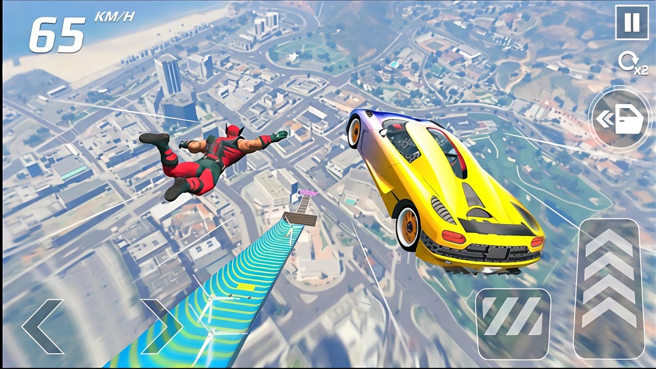 impossible stunt 🍷🗿|| car racing game 3d||Rampage racing 🏎️ #rampage #carracing #cargames #trending 