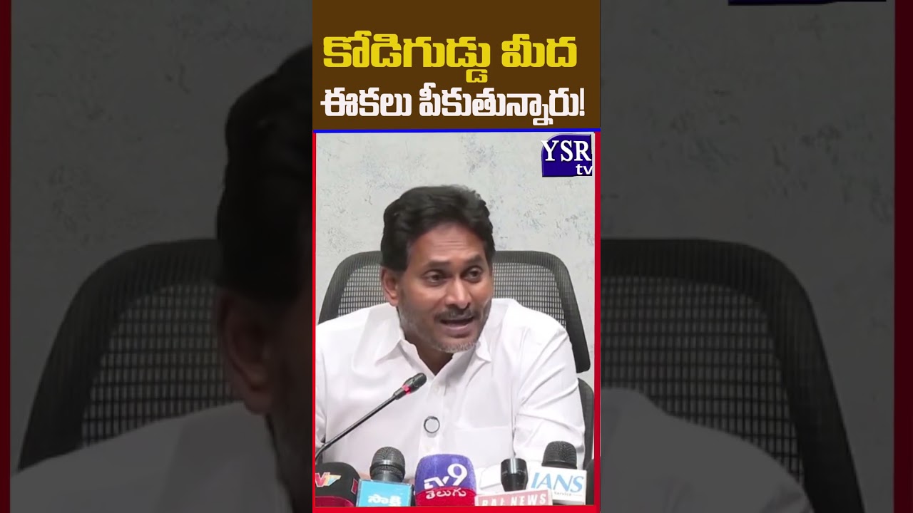 అడిగినదానికి సమాధానం చెప్పకుండా కోడి గుడ్డు మీద ఈకలు పీకుతున్నారు..| YS JAGAN|@ YSRTV