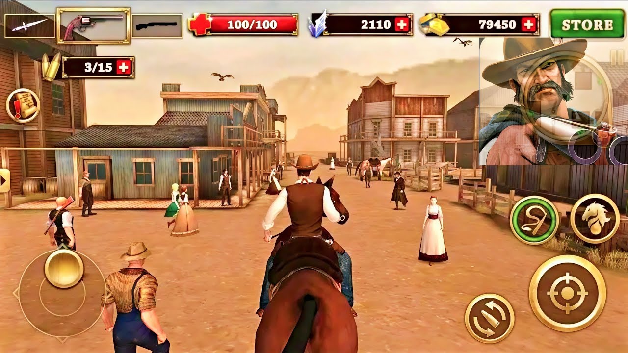 West Gunfighter 3D | Cowboy Fighting Game - Android Gameplay 