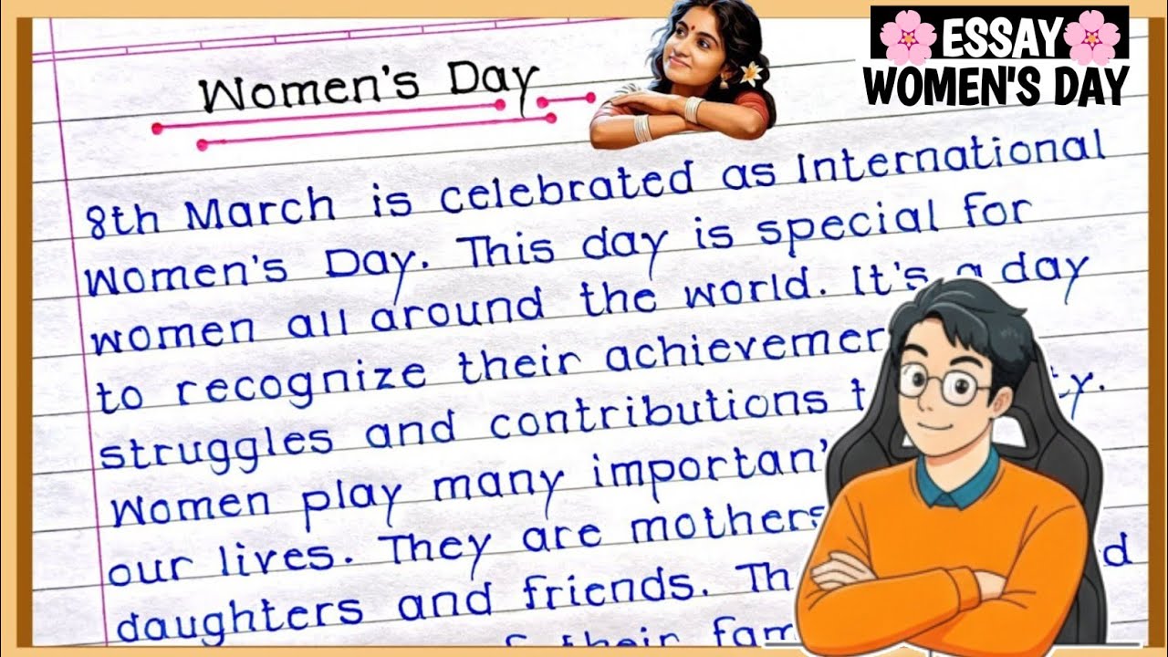 International Women's Day Best essay writing|| Women's Day short essay in English 2025||