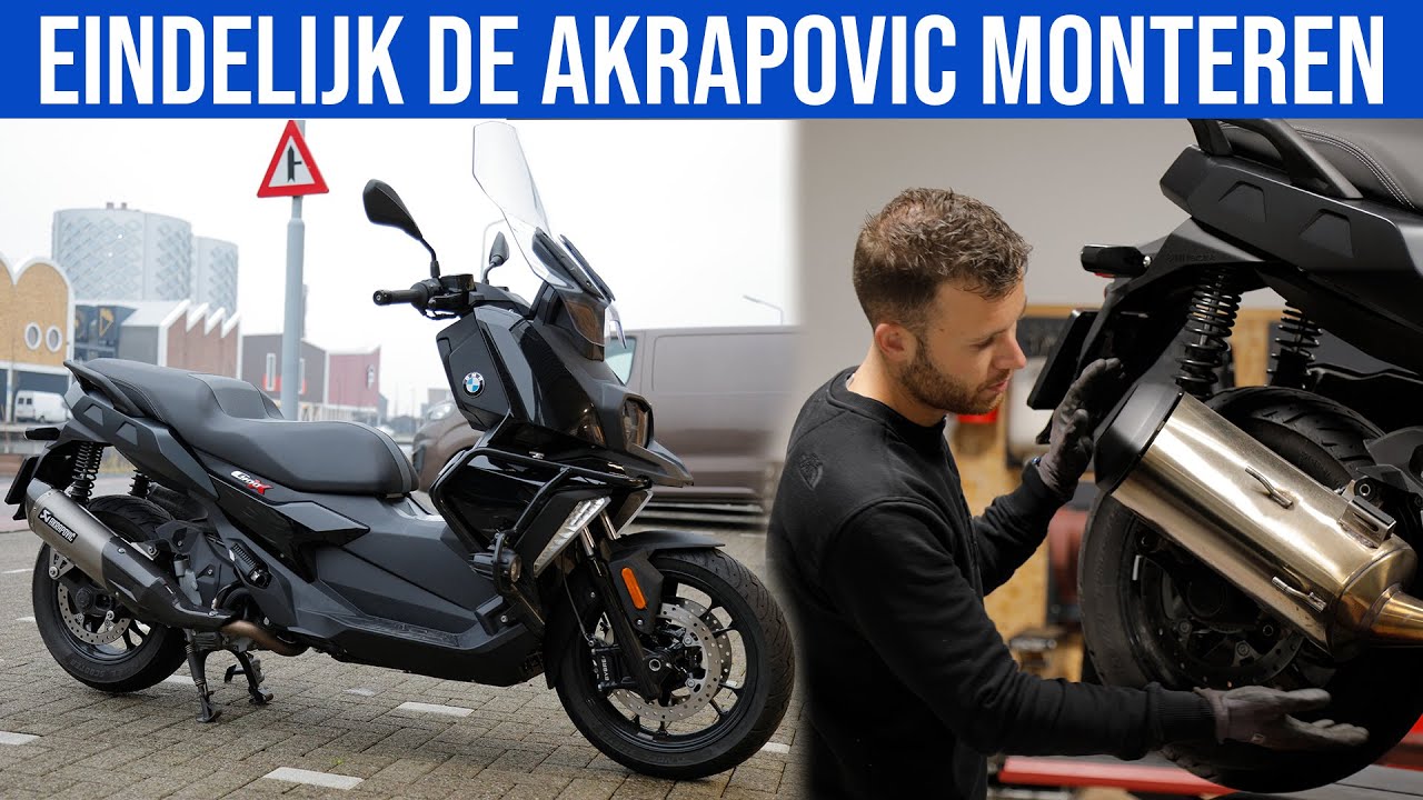 AKRAPOVIÇ MONTEREN ONDER MIJN BMW C400X