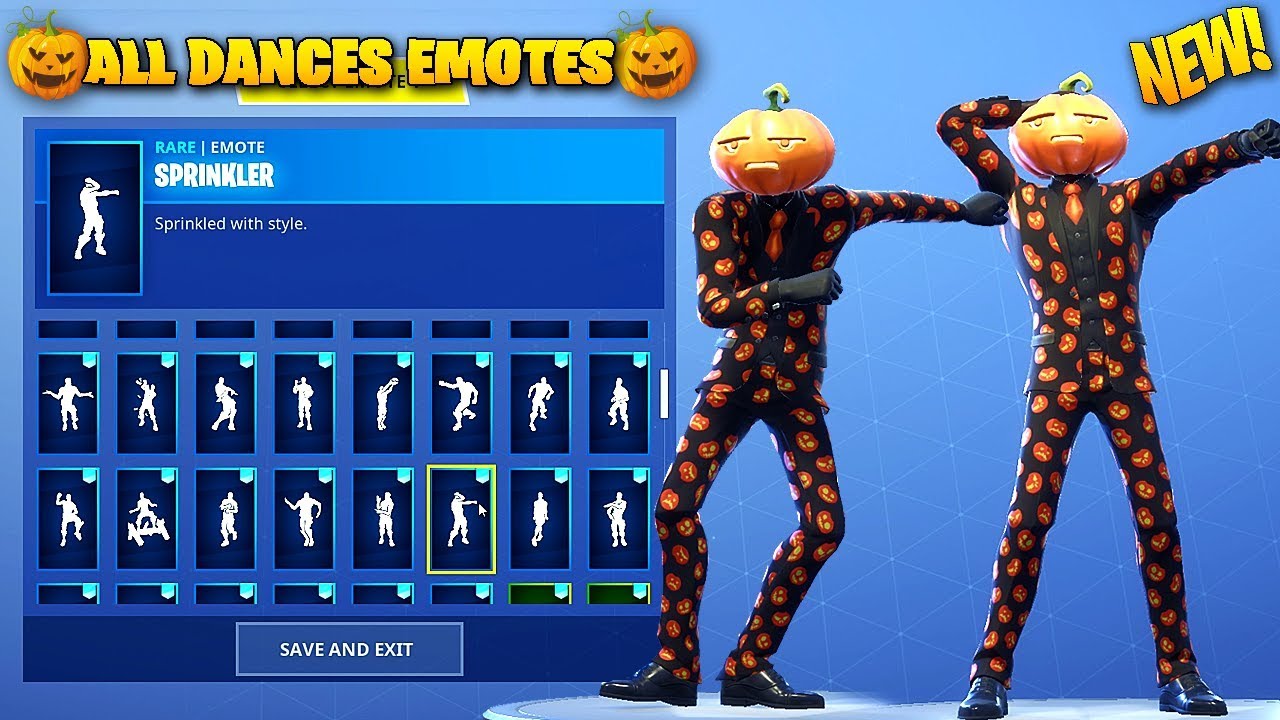 *NEW* JACK GOURDON (HALLOWEEN 🎃) SKIN SHOWCASE WITH ALL DANCES/EMOTES! Fortnite Battle Royale