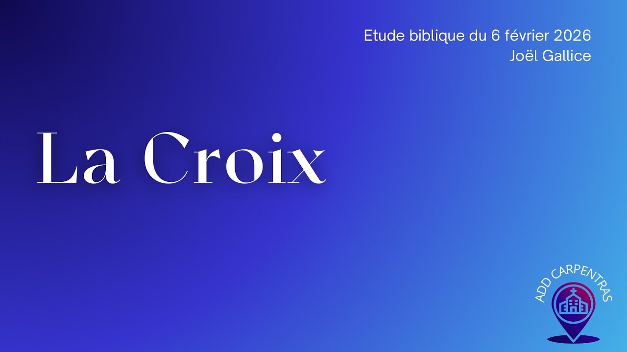 Étude biblique du 06/02/2026