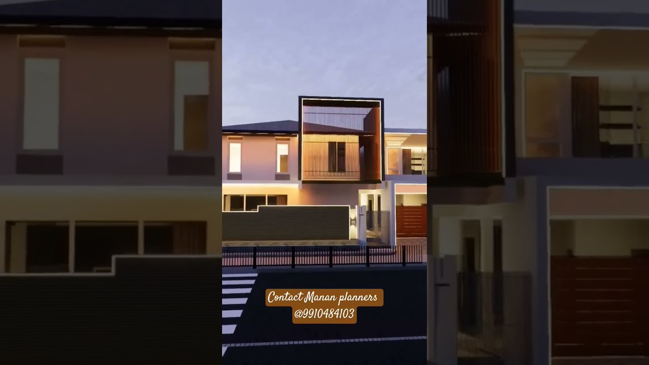 Contemporary modern facade design